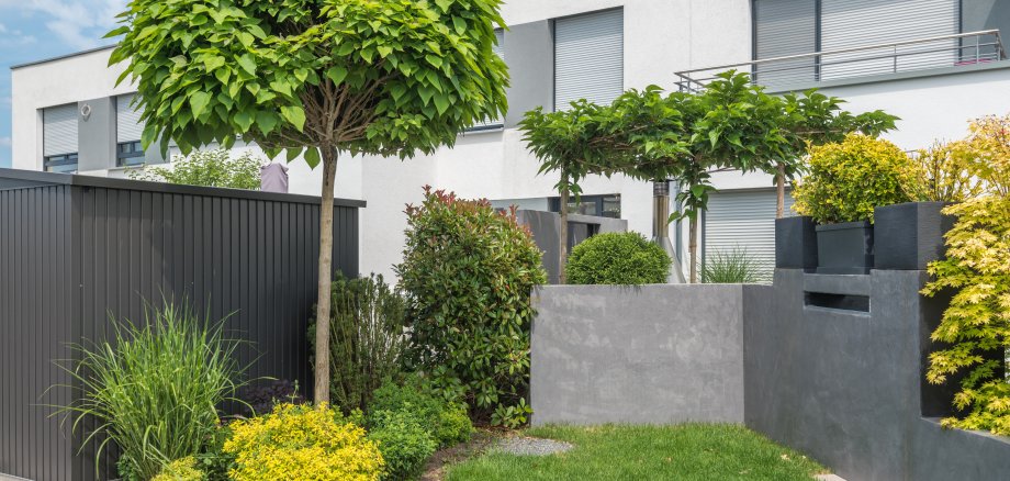 Moderner Stadtvorgarten