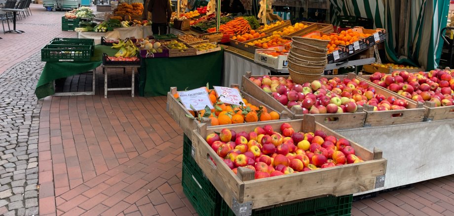 Wochenmarkt in Oelde Wochenmarkt in Oelde