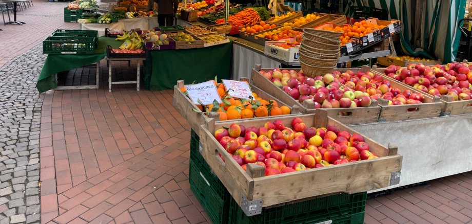 Wochenmarkt in Oelde Wochenmarkt in Oelde