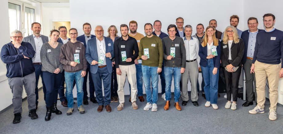 Gruppenbild der Initiatoren und Unterstützer des Projektes Oelde Circular