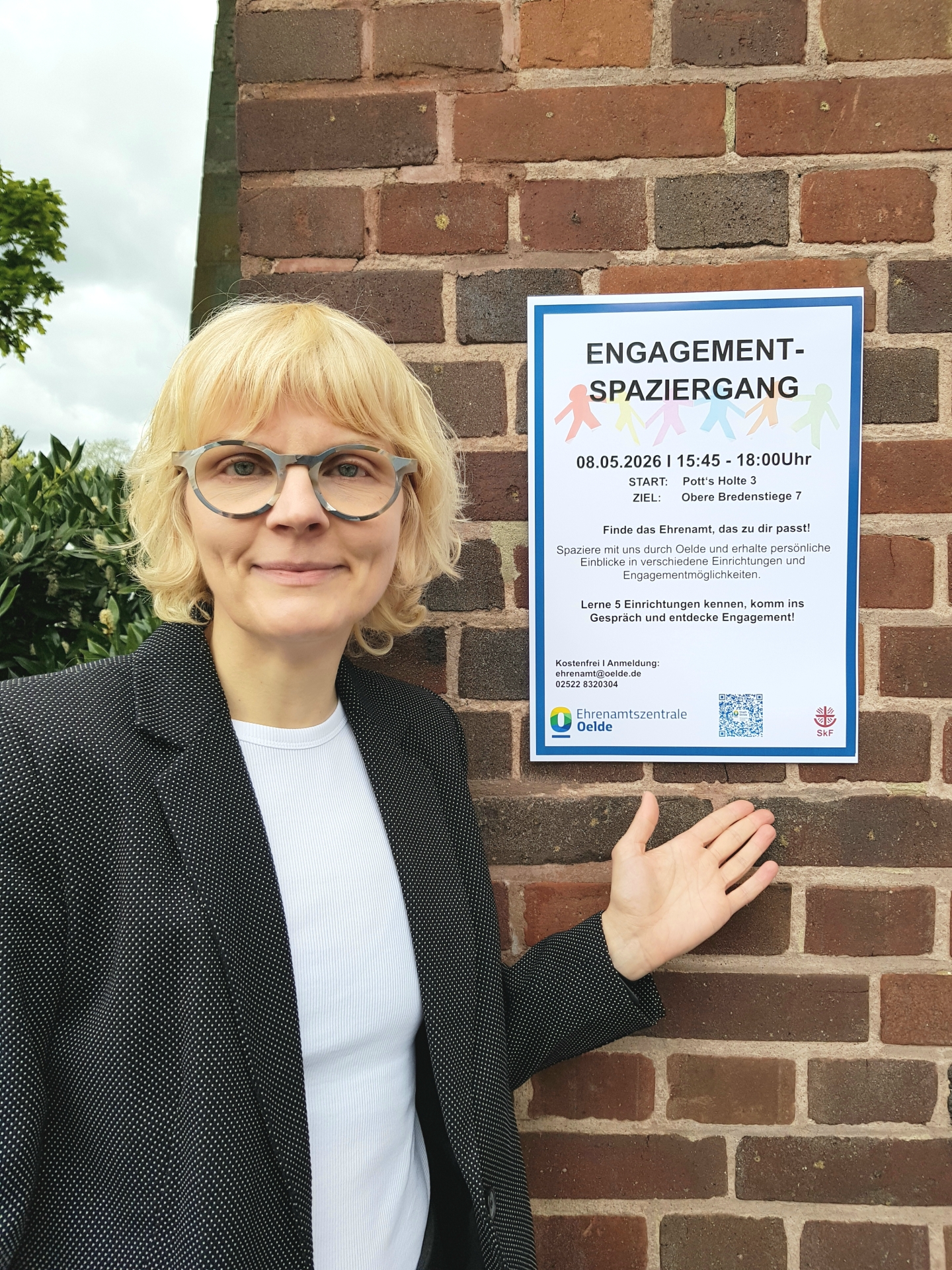 Bild zeigt Sarah Gerke von der Ehrenamtszentrale