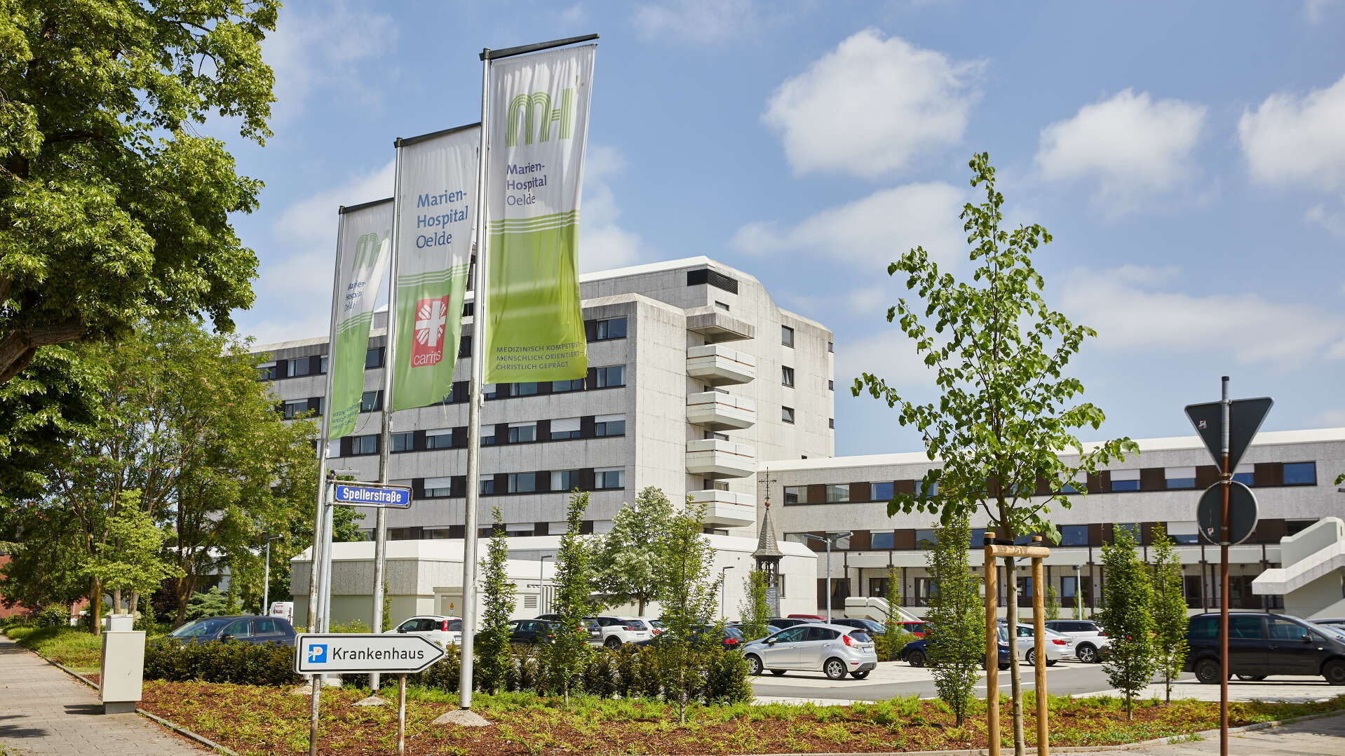 Ansicht des Oelder Marienhospitals