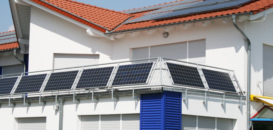Balkon Photovoltaikanlage