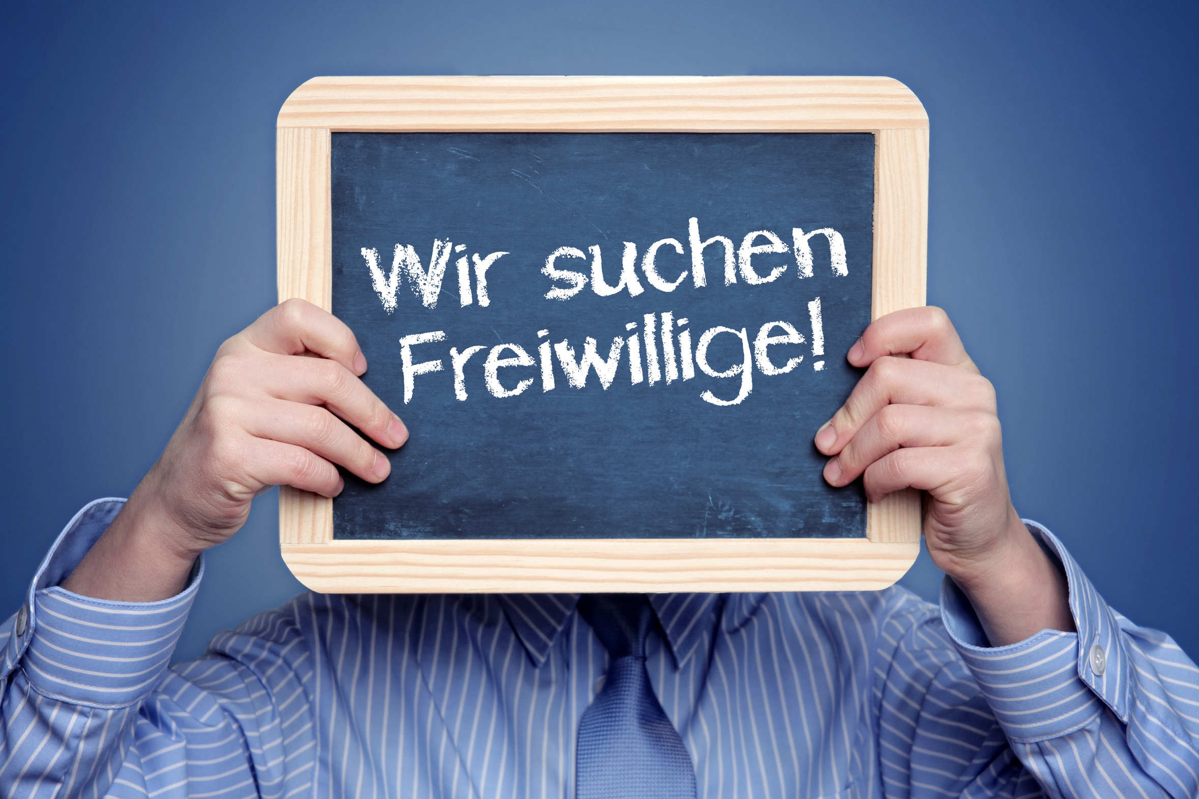 Wir suchen Freiwillige