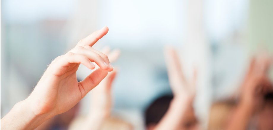 Abstimmen durch Handzeichen