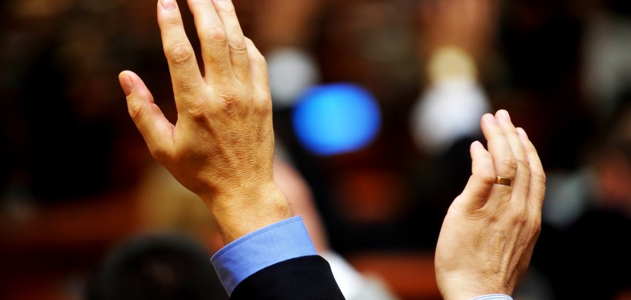 Abstimmen durch Handzeichen