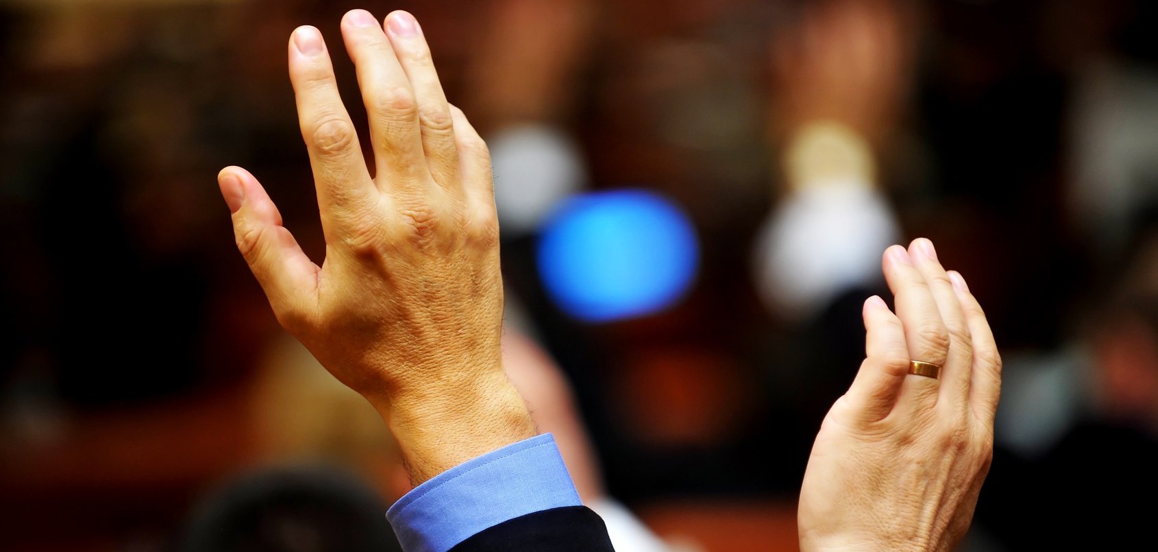 Abstimmen durch Handzeichen