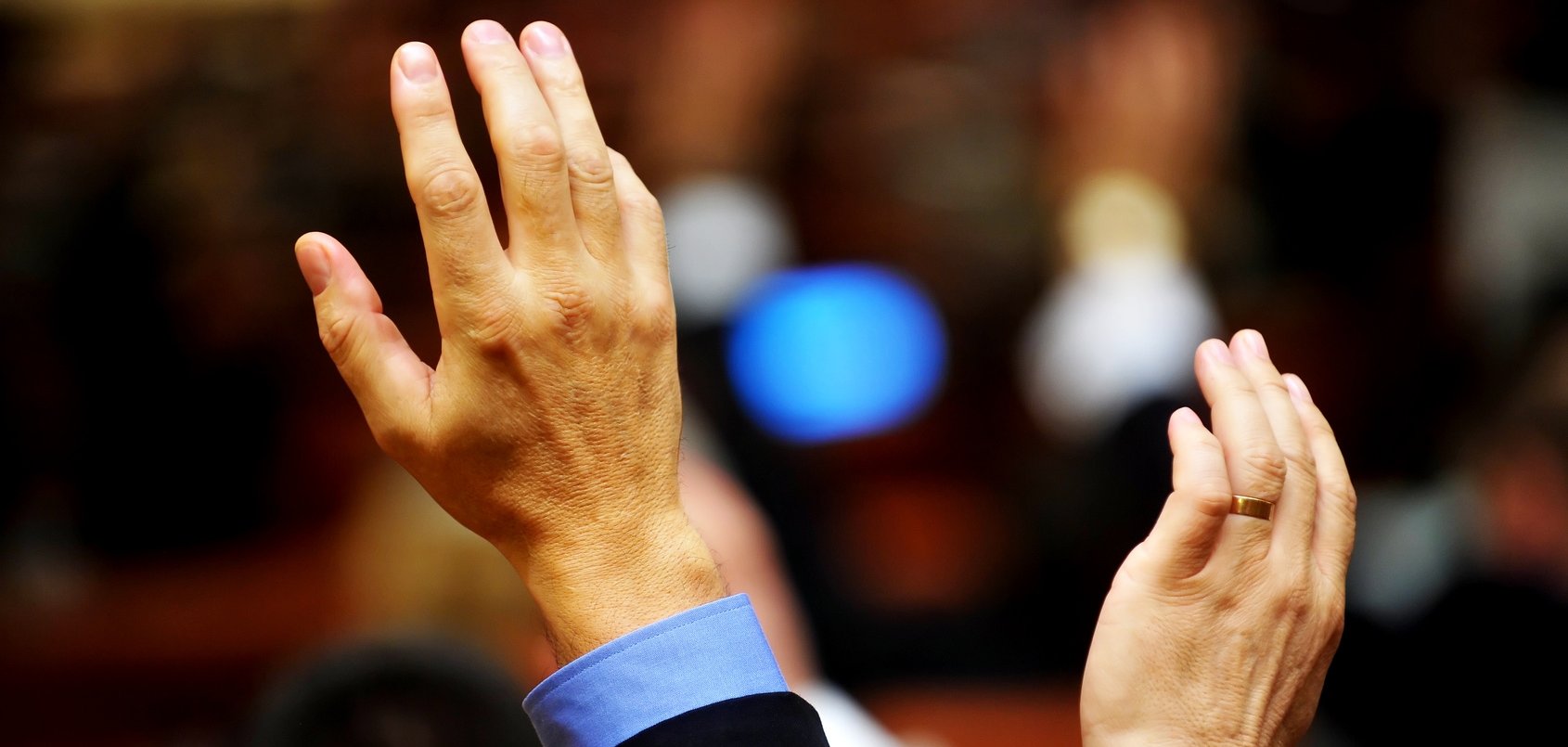 Abstimmen durch Handzeichen