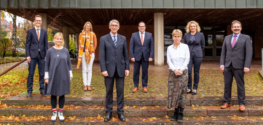 (Ehem.) Bürgermeister Knop und Mitarbeitende