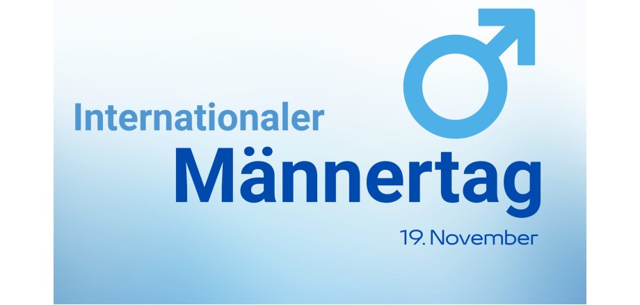 Internationaler Männertag, 19. November Aufschrift Internationaler Männertag, 19. November