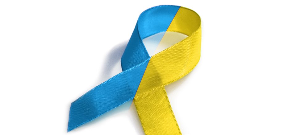 Ukraine Solidarität Schleife