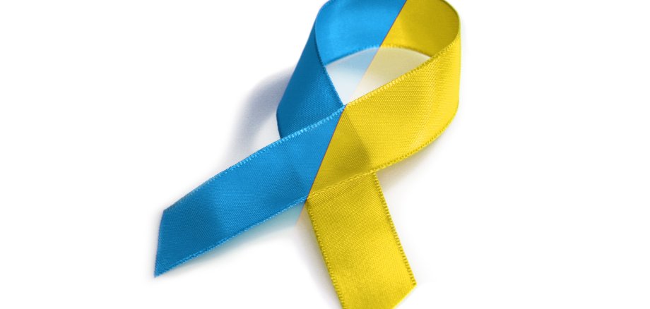 Ukraine Solidarität Schleife