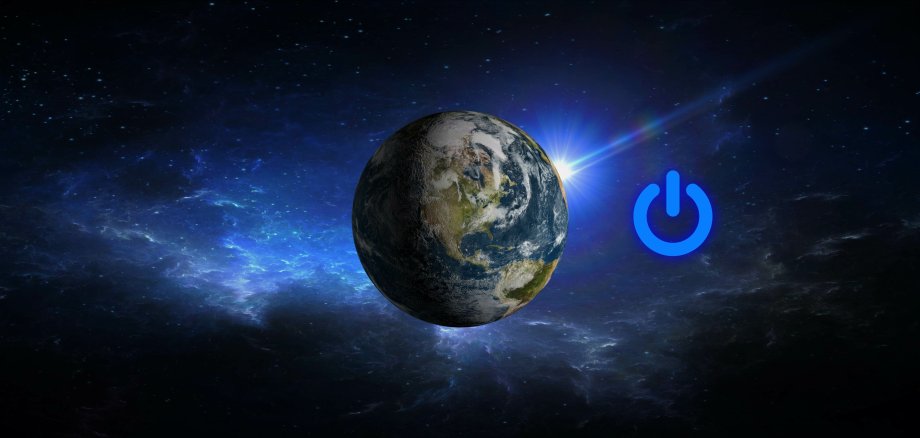 earth hour 3d illustration