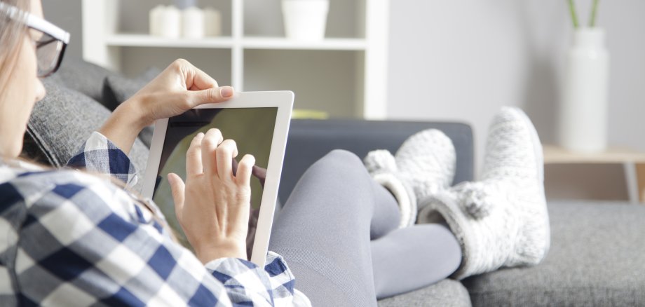 Using tablet Using tablet